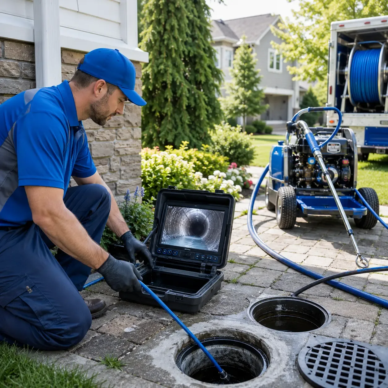Outdoor drain cleaning professionals serving Farmington, CT
