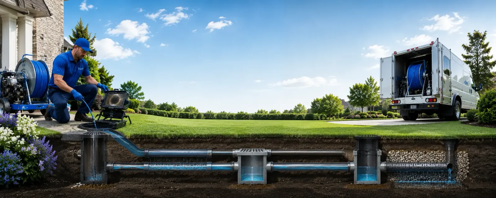 Outdoor drain cleaning information for Farmington, CT